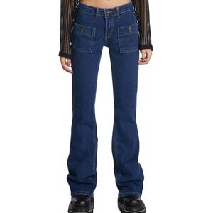 Ragged Jeans Dark Denim Flare - Size‎ 36